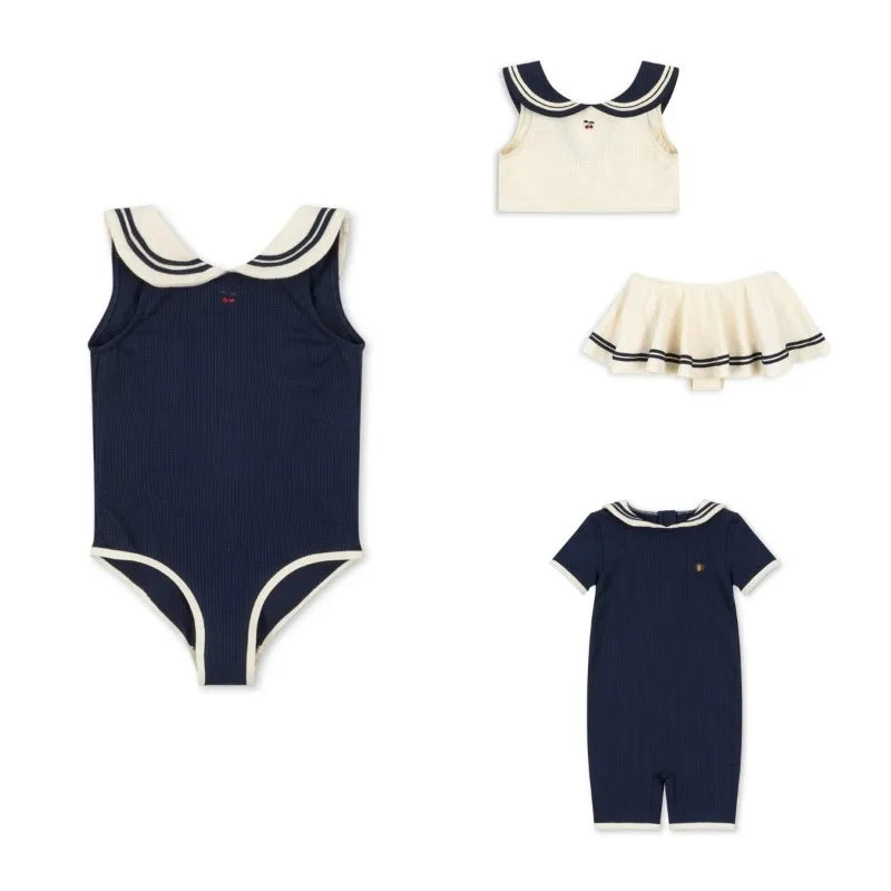 Baby Swimwears Navy Style Boy One-Pieces Sunscreen Girls' Swimsuit Kids Swimwear for Girls Bikinis Bebe Swimming Boys Swimsuits